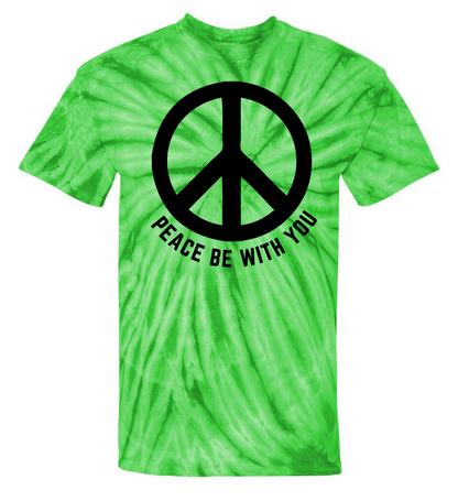 Peace Be With You Tie-Dye T-Shirt (Multiple Colors)