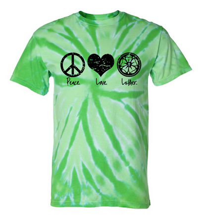 Peace Love Luther T-Shirt (Multiple Colors)
