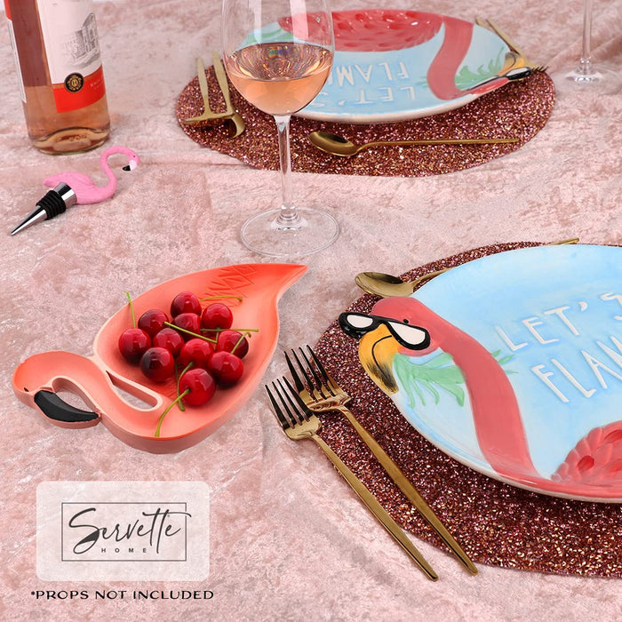 Peach Flamingo Tray