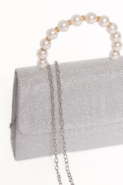 Jenn Embellished Bag - Champagne/Pearl