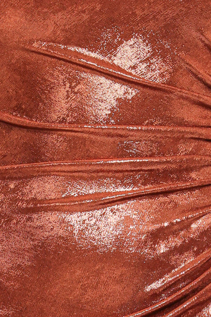 Emerie Sleeveless Metallic Maxi - Bronze