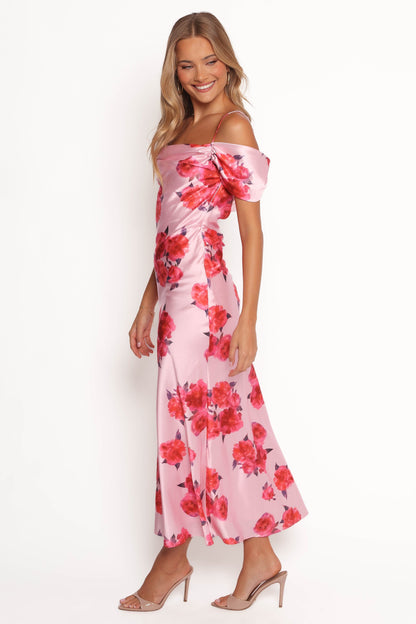 Esther Midi Dress - Pink