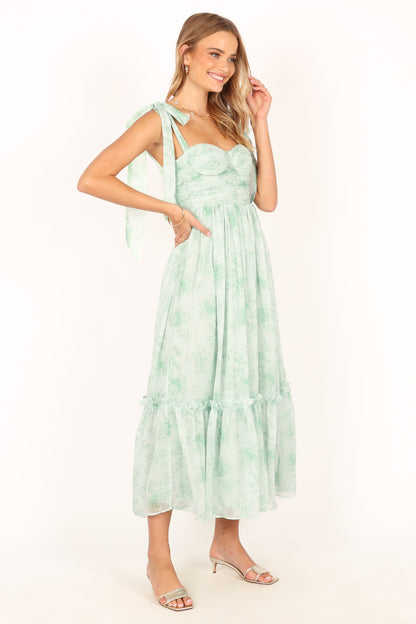 Floret Midi Dress - Sage