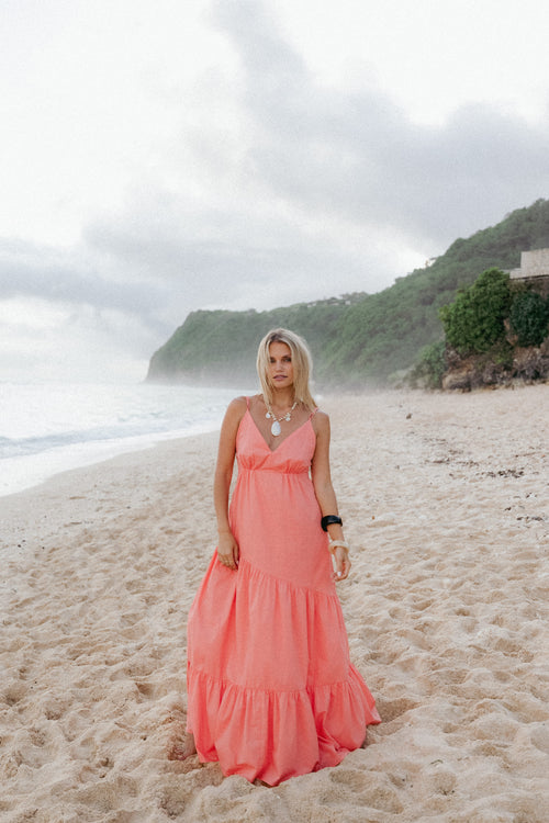 Forbes Maxi Dress - Coral