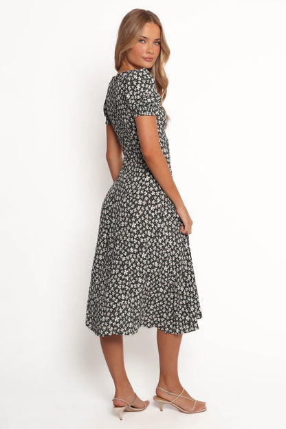 Franklin Dress - Black Floral