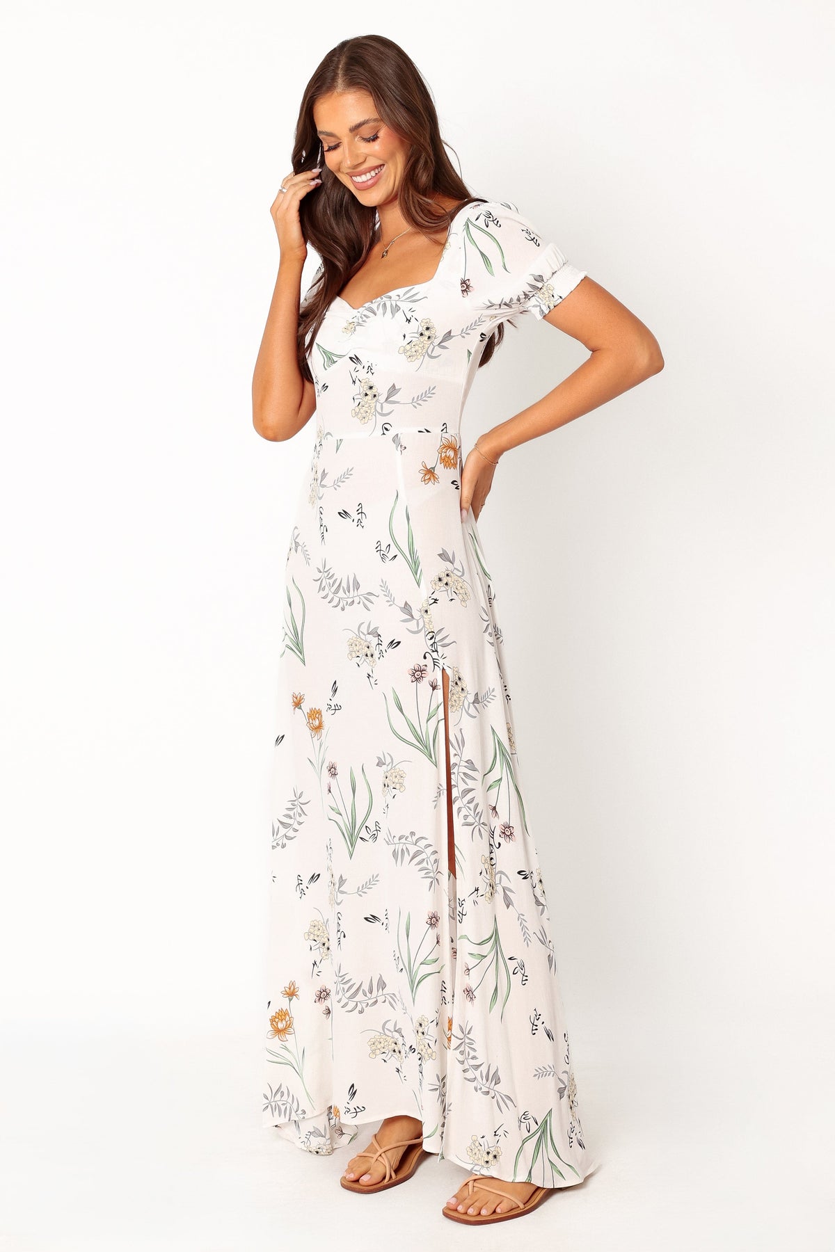 Franklin Maxi Dress - White Floral
