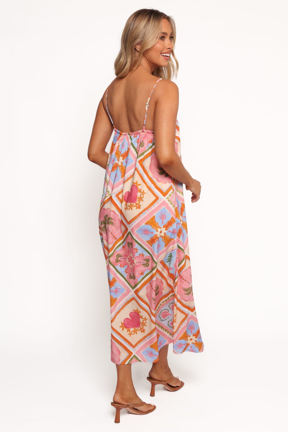Gisela Midi Dress - Multi Tile