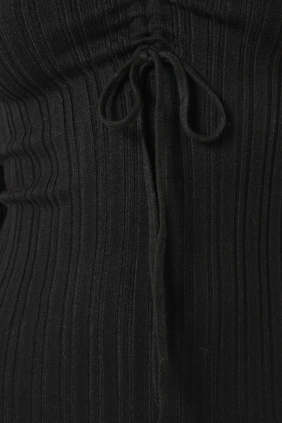 Irene Long Sleeve Midi Dress - Black
