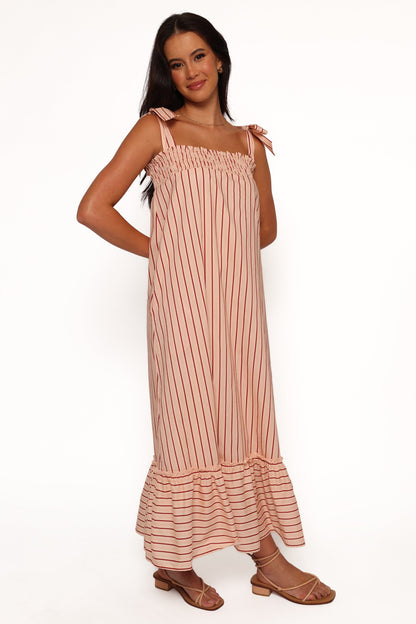 Irina Maxi Dress - Pink Stripe