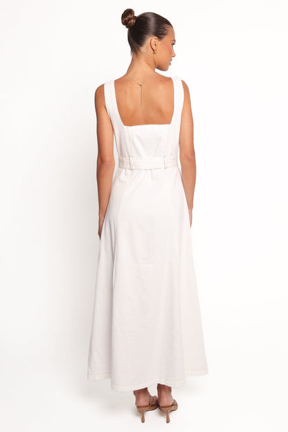 Jennings Midi Dress - White