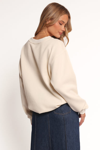 Farmers Market Sweatshirt - Cream