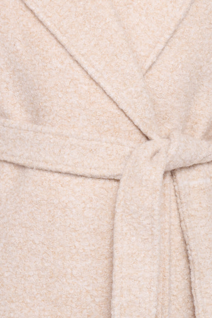 Goodie Shearling Coat - Cream