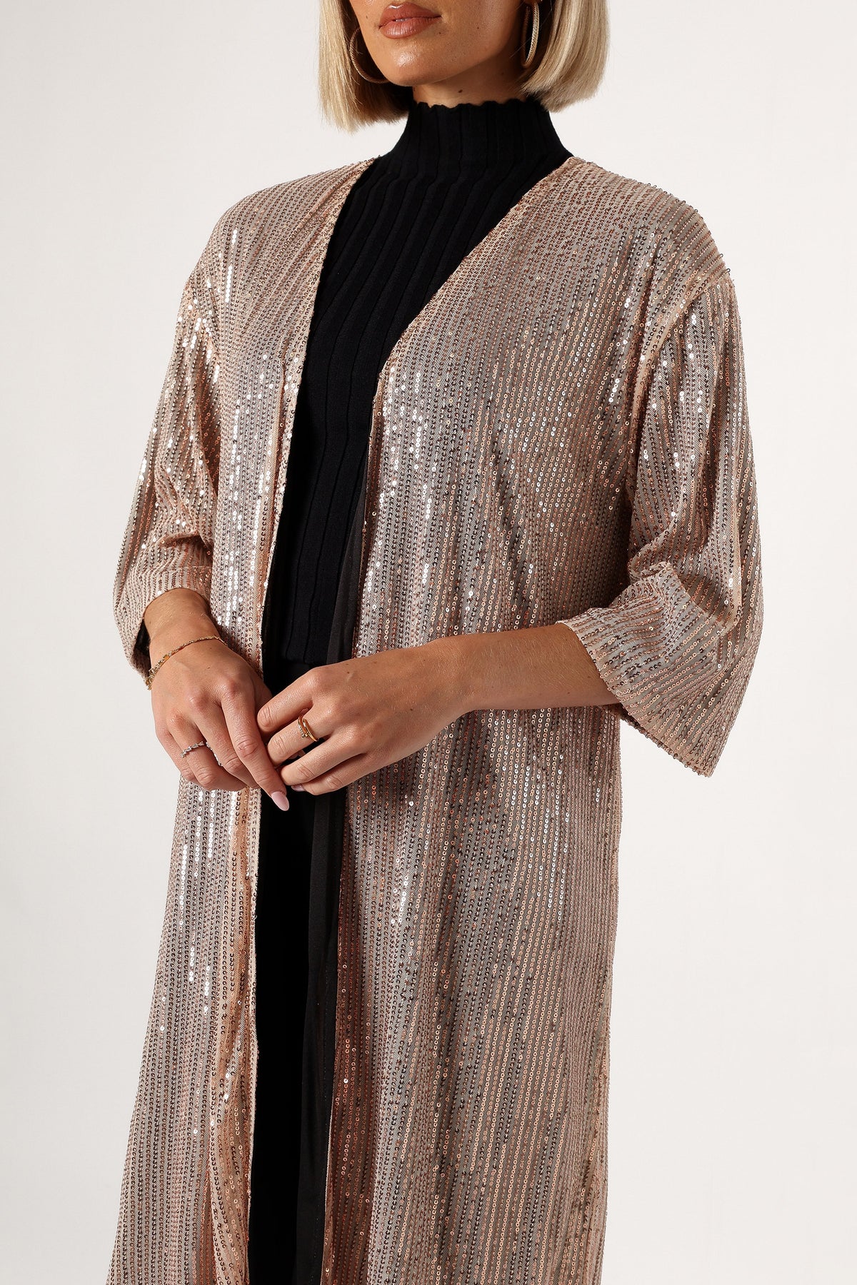Jayleen Sequin Duster - Gold