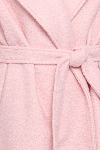 Jazzie Boucle Coat - Baby Pink