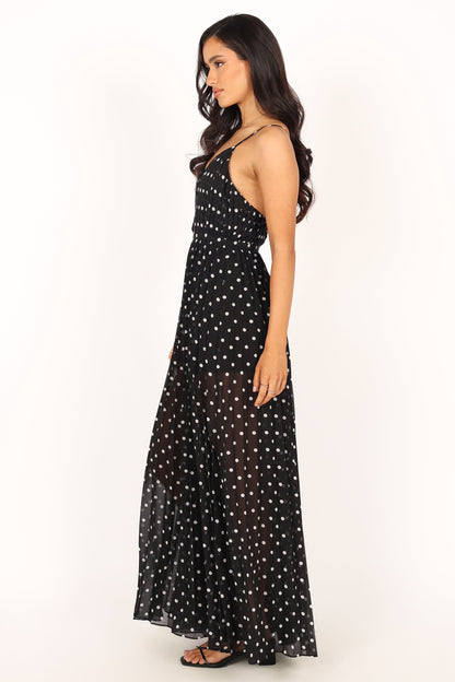 Hilary Wide Leg Jumpsuit - Black