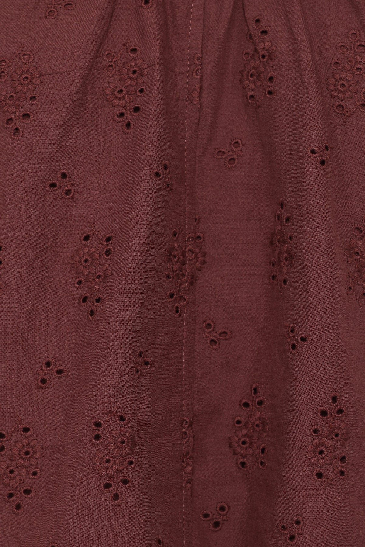 Faela Short Set - Brown Broderie