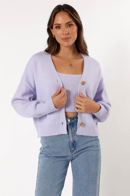 Isabel Sweater Top - Lilac