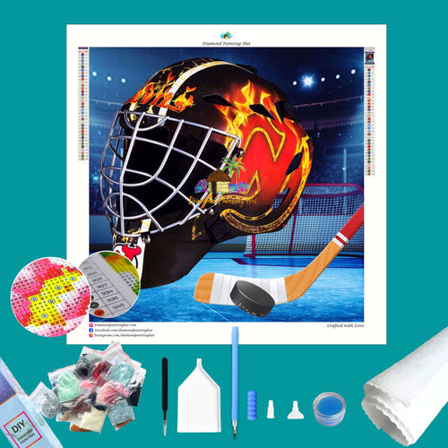 Philadelphia Flyers NHL Hockey Net & Mask Diamond Painting