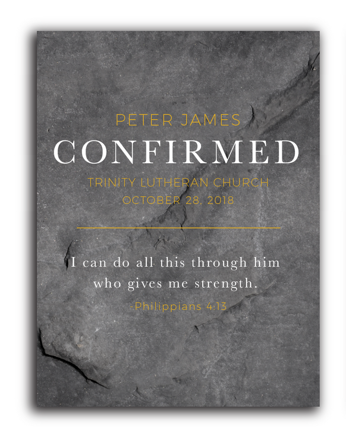 Philippians 4:13 Custom Confirmation Plaque
