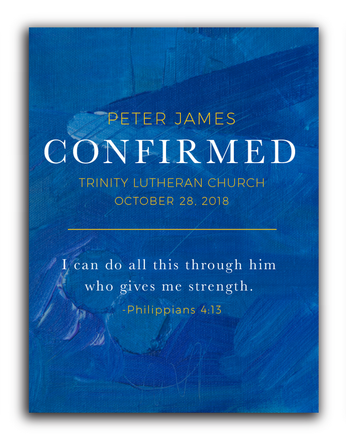 Philippians 4:13 Custom Confirmation Plaque