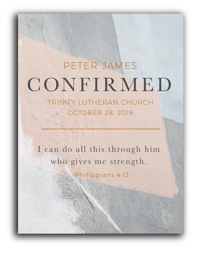 Philippians 4:13 Custom Confirmation Plaque