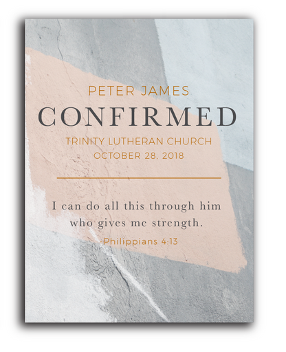 Philippians 4:13 Custom Confirmation Plaque