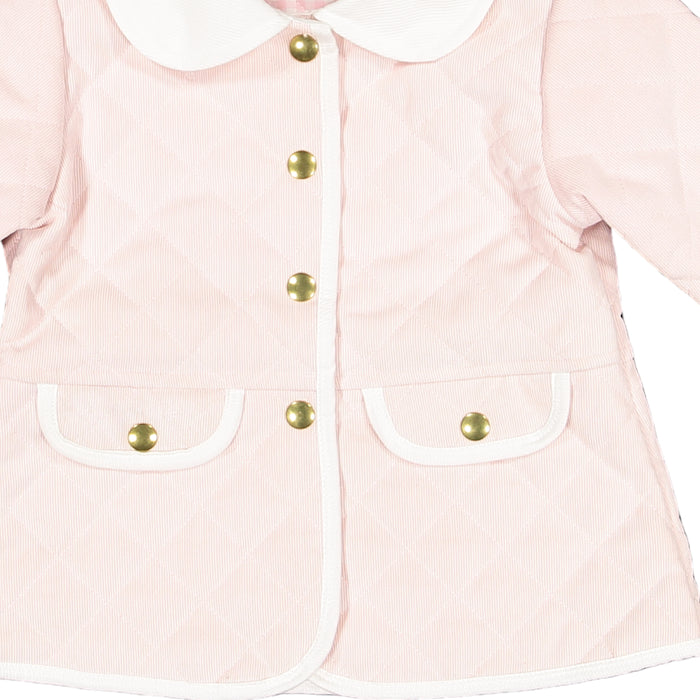 Pink Classic Quilted Jacket