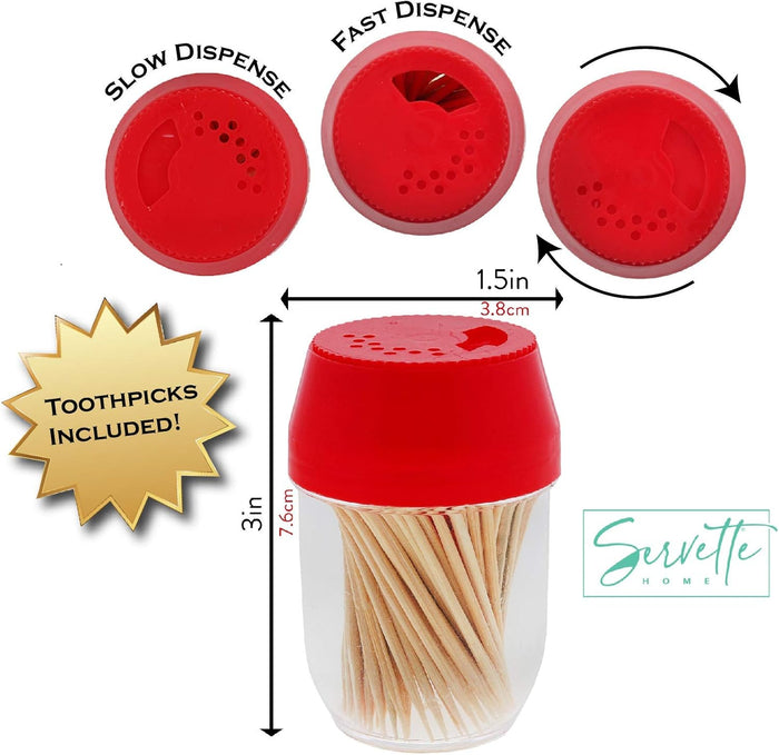 Plastic Toothpick Dispenser - Set of 2