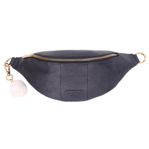 Pom Pom Bum Bag Navy