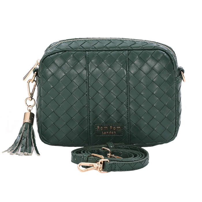 Pom Pom London City Bag Lattice Green