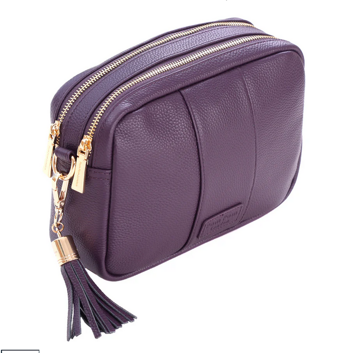 Pom Pom London City Duo Bag Purple Nightshade