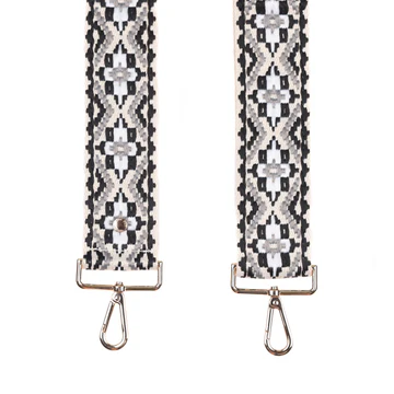 Pom Pom Strap Black & Stone Tapestry