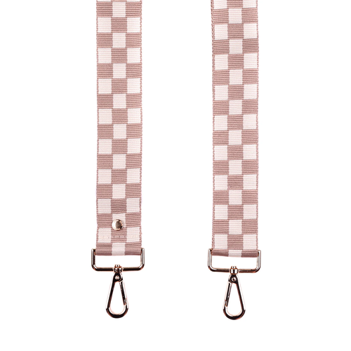 Pom Pom Strap Ginger Checker Board