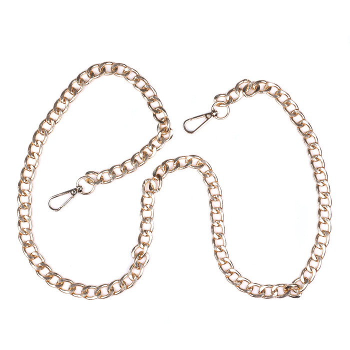 Pom Pom Strap Gold Chain 120cm