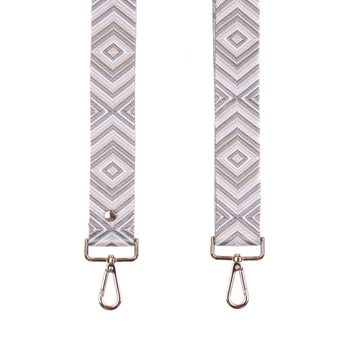 Pom Pom Strap Grey Mosaic