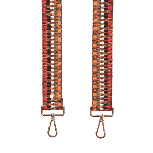 Pom Pom Strap Orange Spice Twill