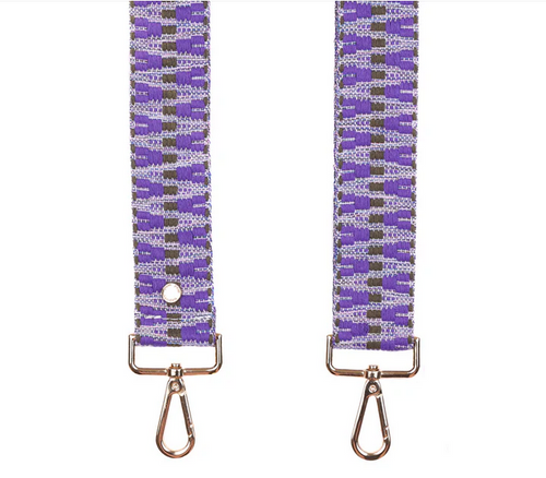 Pom Pom Strap Purple Nightshade Twill Narrow