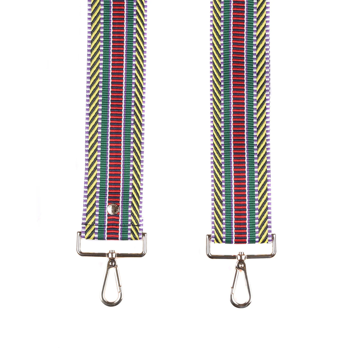 Pom Pom Strap Red & Yellow Mix