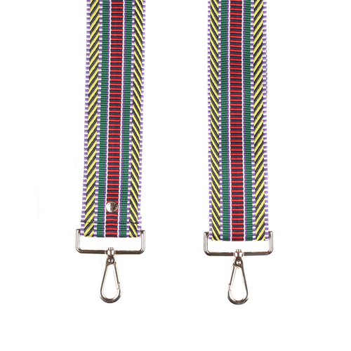 Pom Pom Strap Red & Yellow Mix