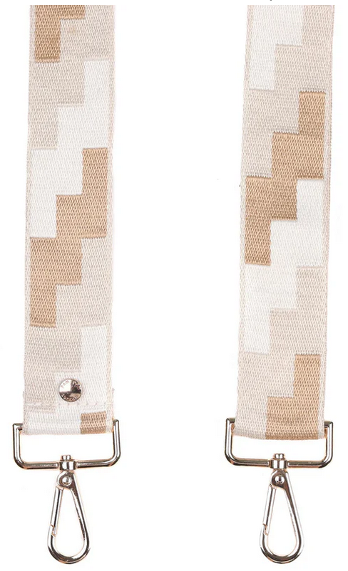Pom Pom Strap Stone Geometric