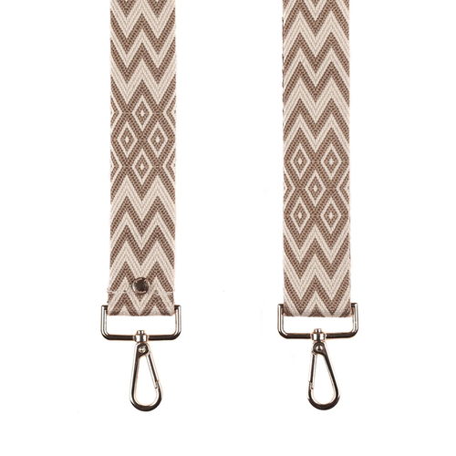 Pom Pom Strap Stone Zig Zag