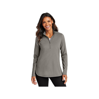 no-logo Port Authority Ladies C-FREE Double Knit 1/4-Zip-Port Authority-Thread Logic