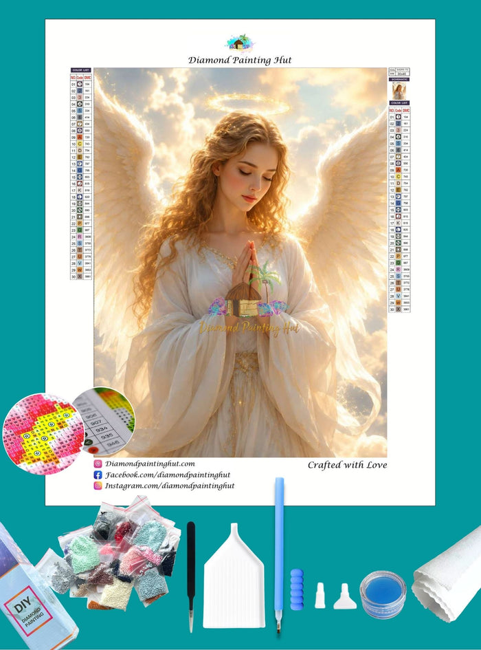 Praying Angel Diamond Painting