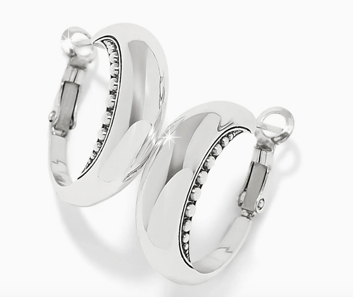 Pretty Tough Arch Hoop Earrings Silver OS