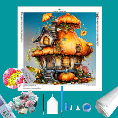 Pumpkin House Diamond Painting