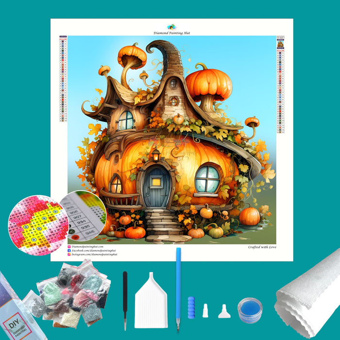 Pumpkin House Diamond Painting
