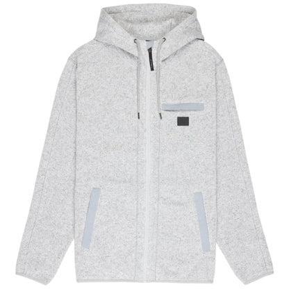 Quiksilver Keller Outdoor Zip Fleece Hoodie - Light Grey Heather