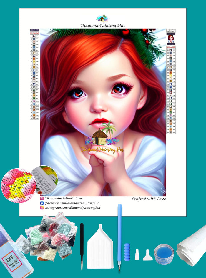 Red Haired Girl Diamond Painting