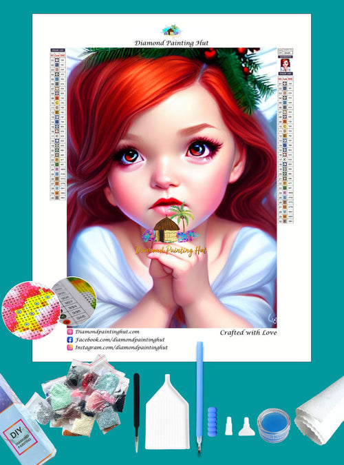 Red Haired Girl Diamond Painting