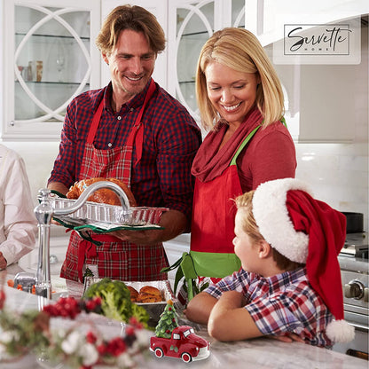 Red Truck with Christmas Tree Salt Shakers